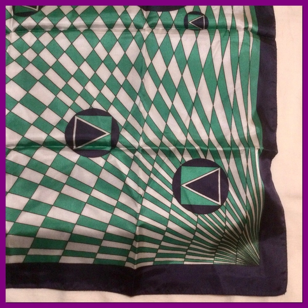 Vtg Geometric Pattern Scarf_017 - image 6